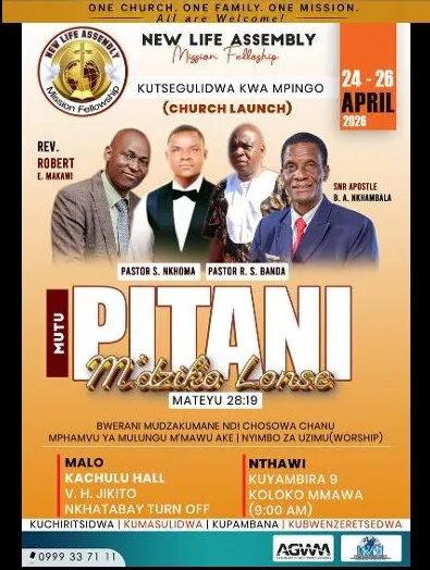 Kirchengründung, Malawi — 24.–26. April 2026